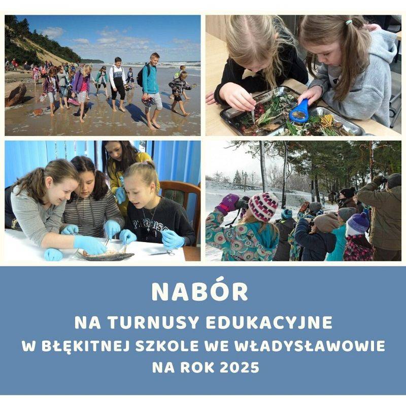 Plakat - nabór na turnusy w 2025 r.