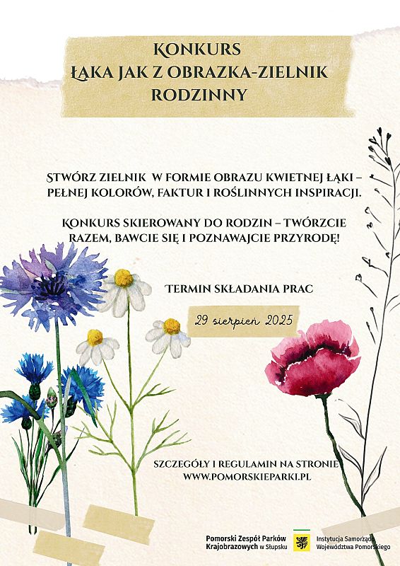 Plakat_zielnik Grafika Łąka jak z obrazka – zielnik rodzinny