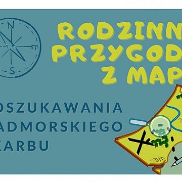 Grafika "Rodzinna przygoda z mapą" w Błękitnej Szkole we Władysławowie