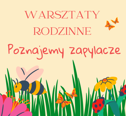 Grafika Zapraszamy na warsztaty o owadach zapylających